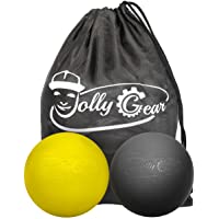 FYLINA Pelotas de Masaje Unisex- 1 Negro + 1 Amarillo- Talla única